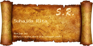 Suhajda Rita névjegykártya